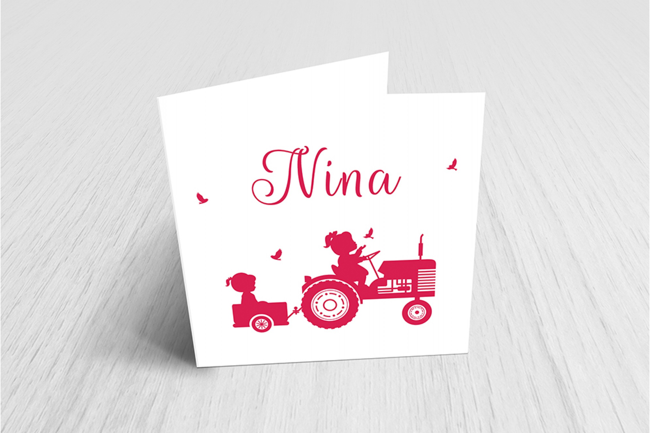 Meisje met tractor